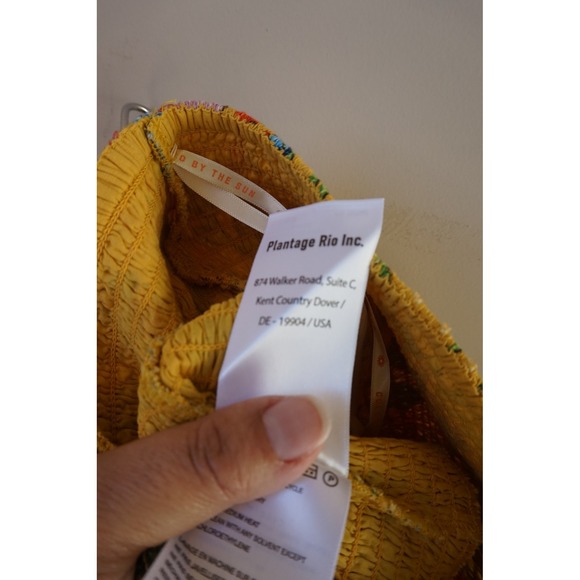 FARM Rio Summer Garden Smocked Waist Mini Skirt Yellow Floral Print Size M - Picture 10 of 10